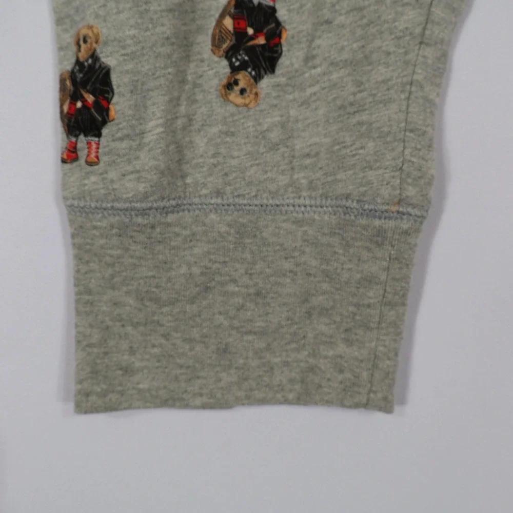 Polo Ralph Lauren Pajama Set Mens Large Blue Grey Polo Bear Winter $99 NWT